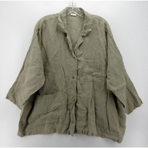 Artists & Revolutionaries Top OS Linen Blouse Peasant Lagenlook * - Picture 1 of 11